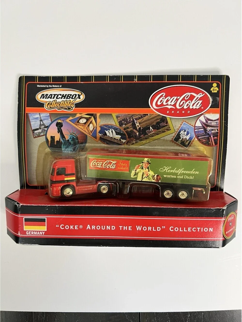 Vtg Matchbox Coca Cola, Coke Around the World, Germany Mercedes Semi Truck